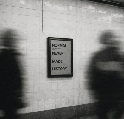"Abnormal" Modern Framed Poster Wall Art Print.